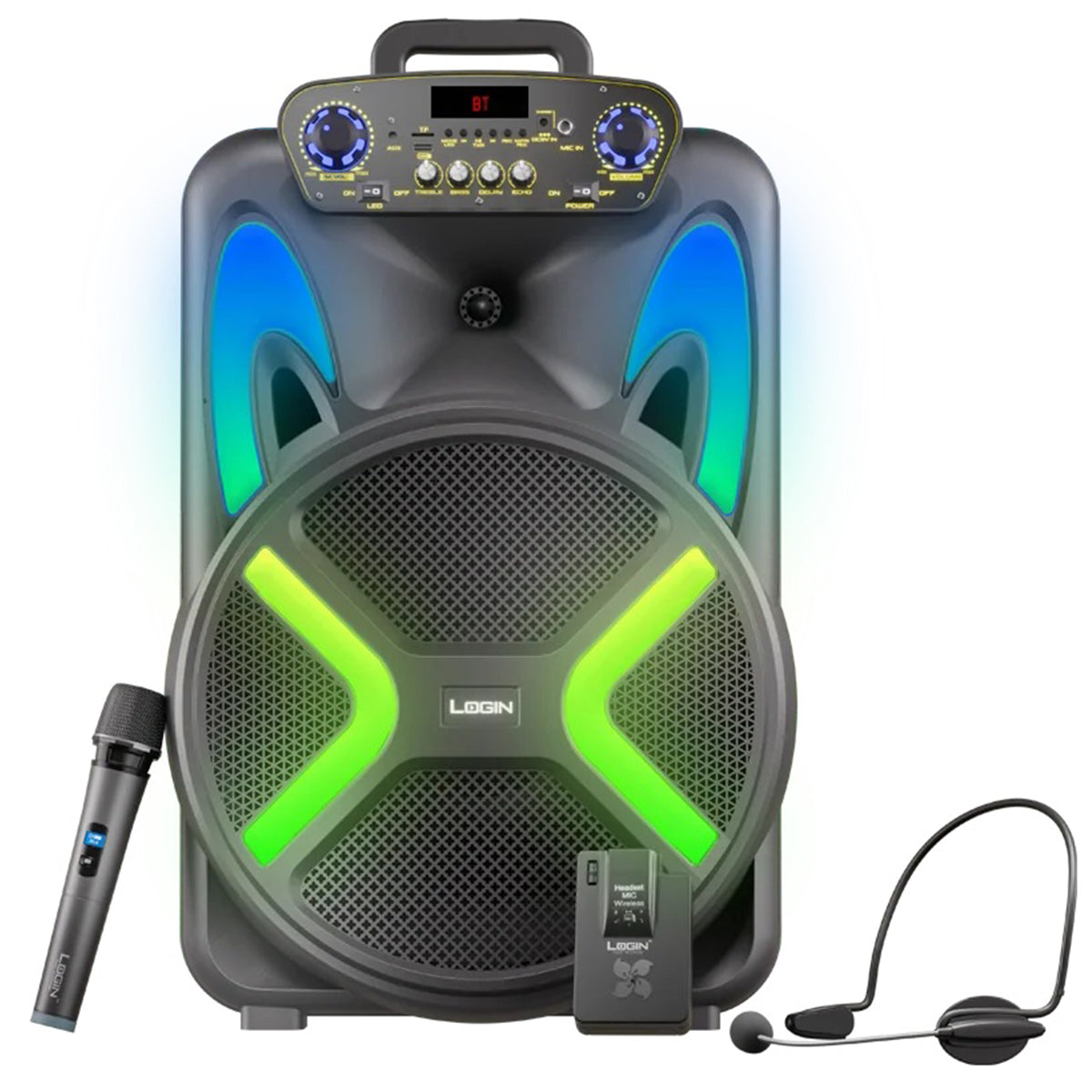 Login L-266 Ronaq | 15 inch wireless speaker 15” Woofer | 40W RMS | Up to 4 Hrs Playback