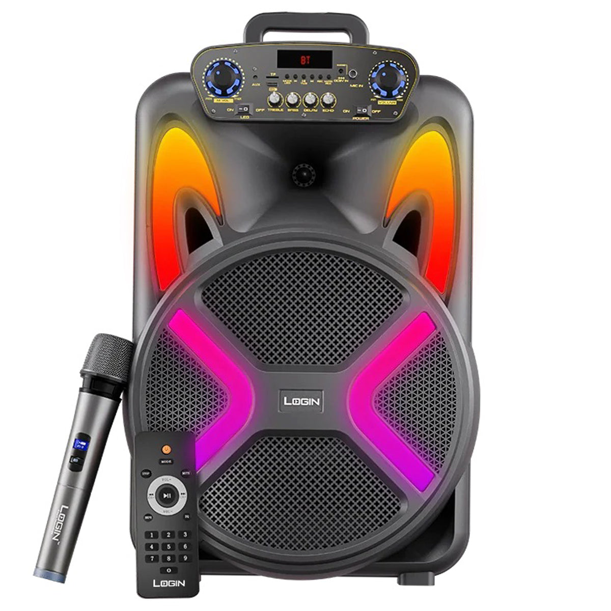 Login L-265 Ronaq | 12 inch Wireless Speaker 12” Woofer | 40W RMS | Up to 4 Hrs Playback