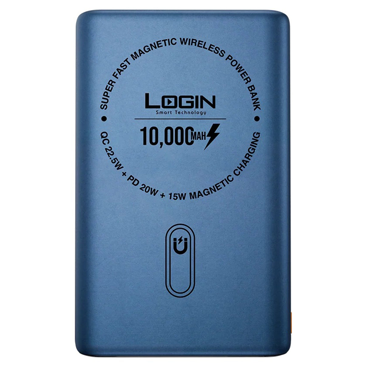 Login L-712 Magna | 10000mAh 22.5W | 15W Magsafe | Digital Display - Darkblue