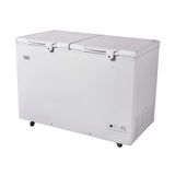 Haier HDF-385H Turbo Cool  Twin Door ( 100 Hour Cooling Retention 30% Fast Freezing Wide Voltage -28 C Cooling Depth Twin Cabinet ) 14 Cu Ft