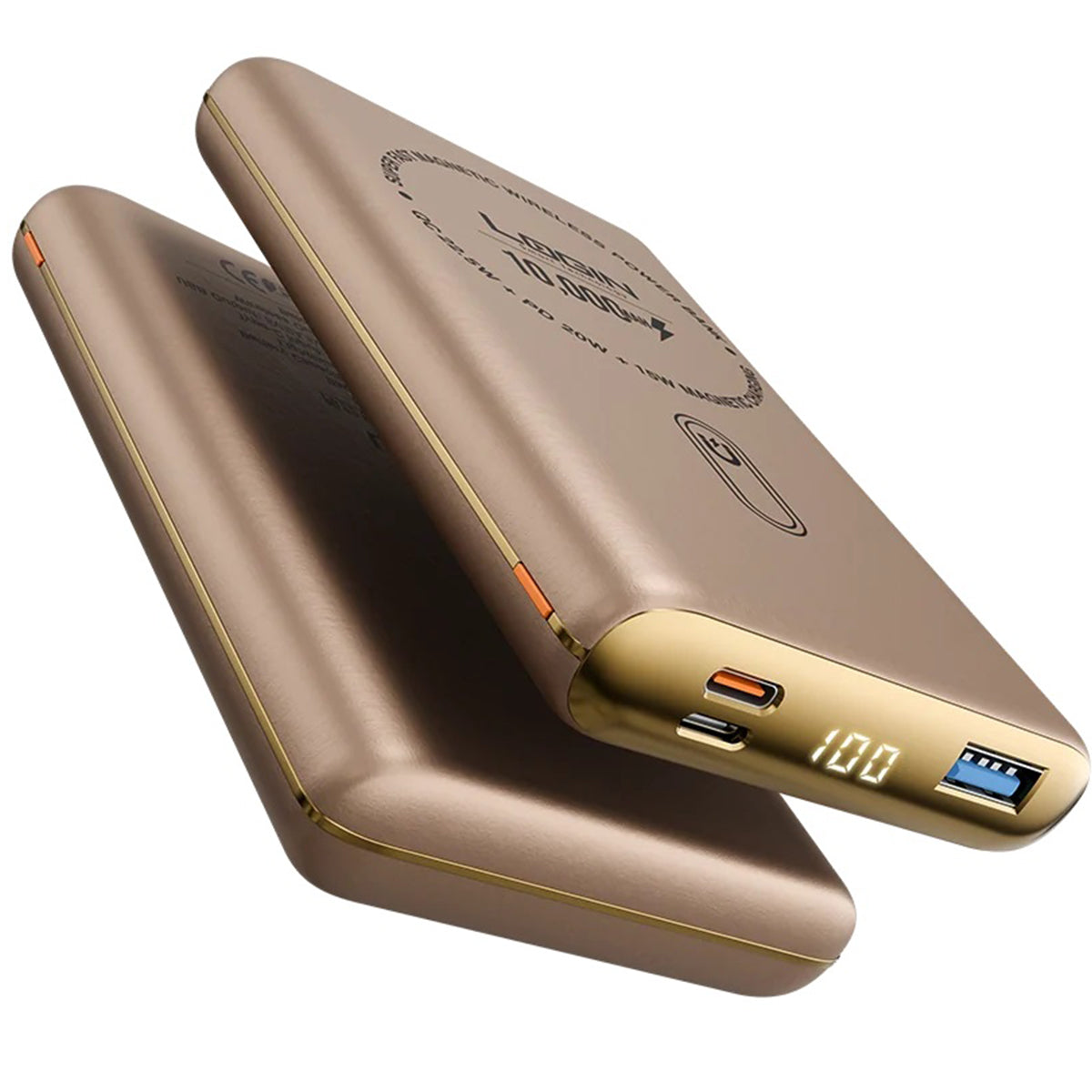 Login L-712 Magna | 10000mAh 22.5W | 15W Magsafe | Digital Display - Gold