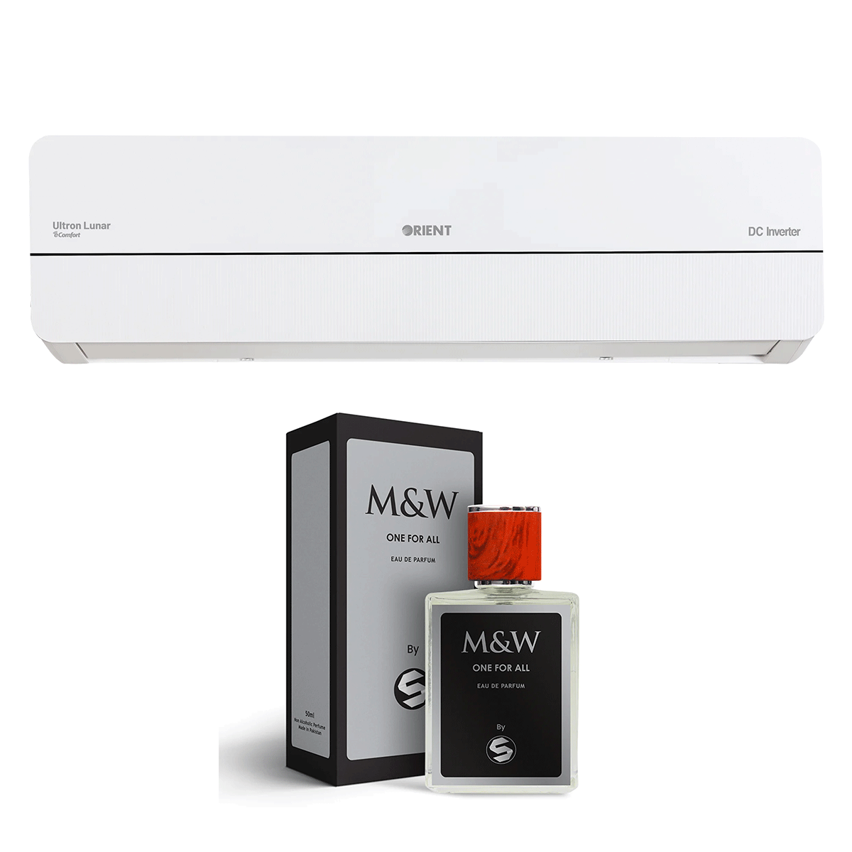 Orient 12G Lunar T3 1.0 Ton Inverter + Surmawala M&W One For All EAU DE PARFUM - 50 ML