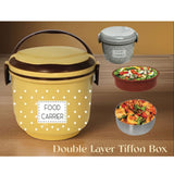 Double Layer Tiffon Lunch Box/Food Carrier
