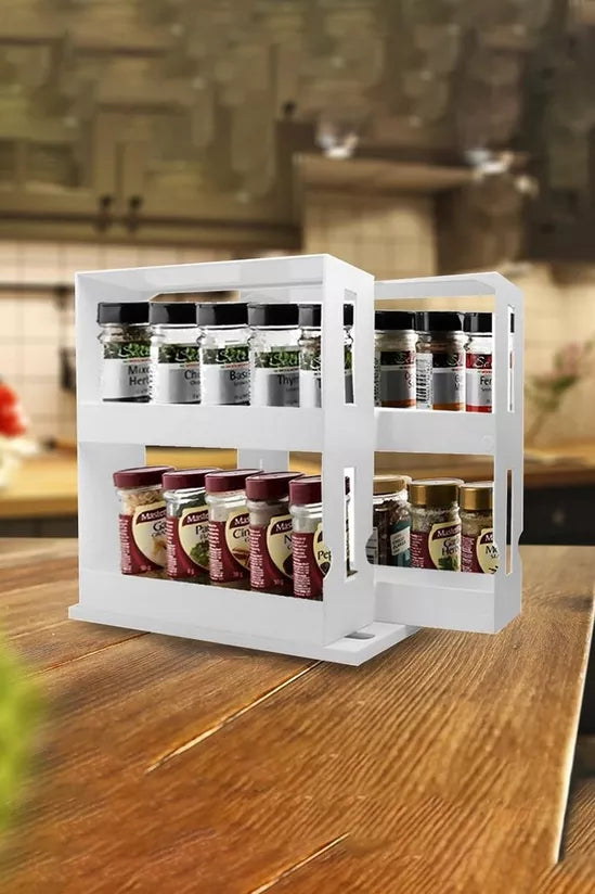 Swivel Swipe Cabinet Double Organizer with Box Packing