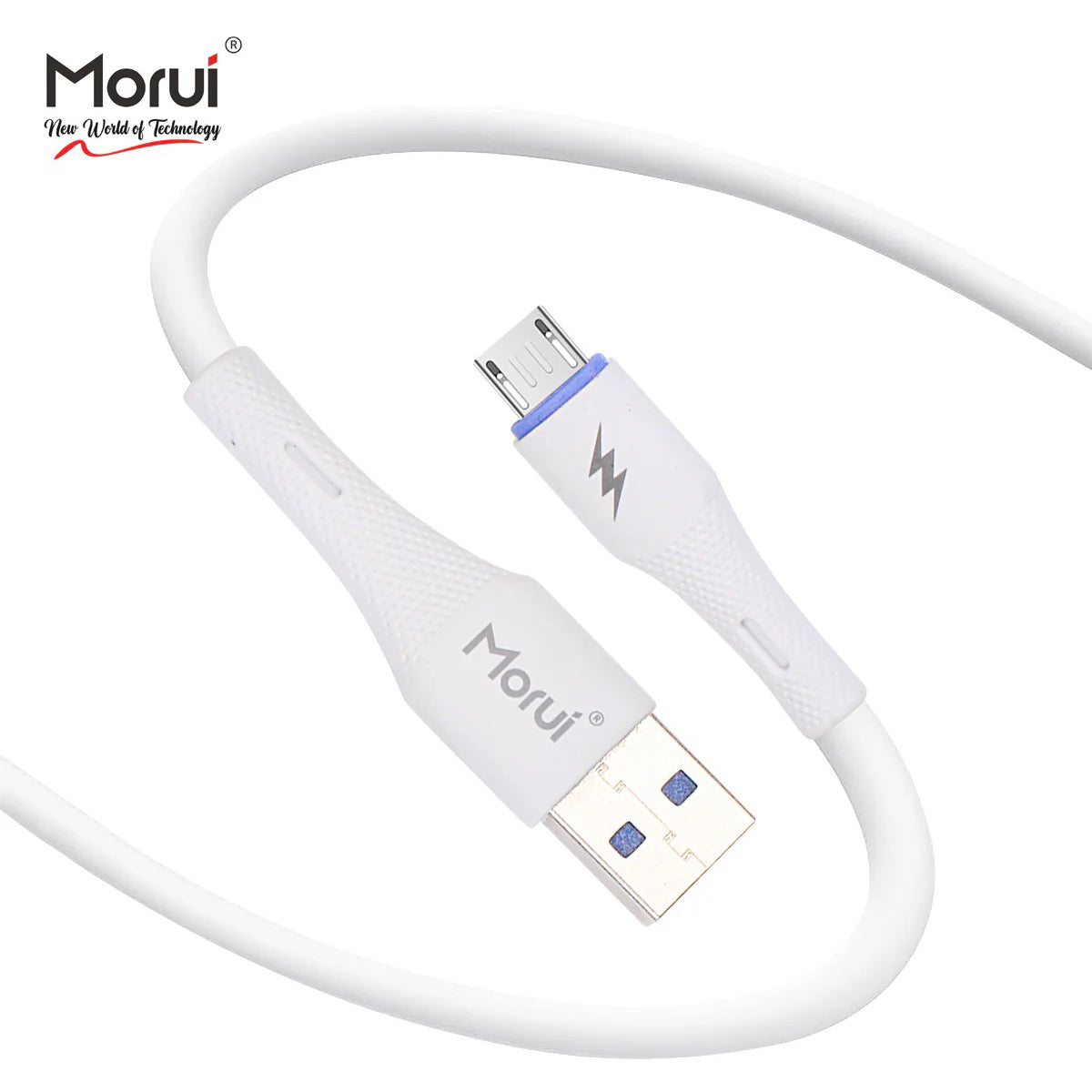 Morui Cable MC-01 Polo Data Cable With Flash,Turbo & VOOC Charging MICRO