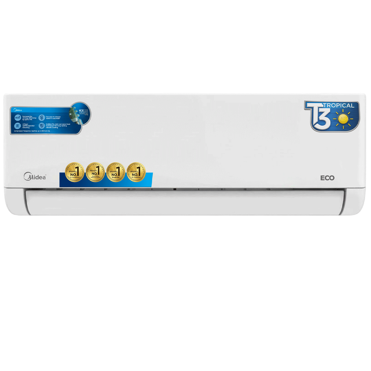 Midea Eco Series 1.5 Ton , T3 Tropical Pro Heat and Cool Air Conditioner