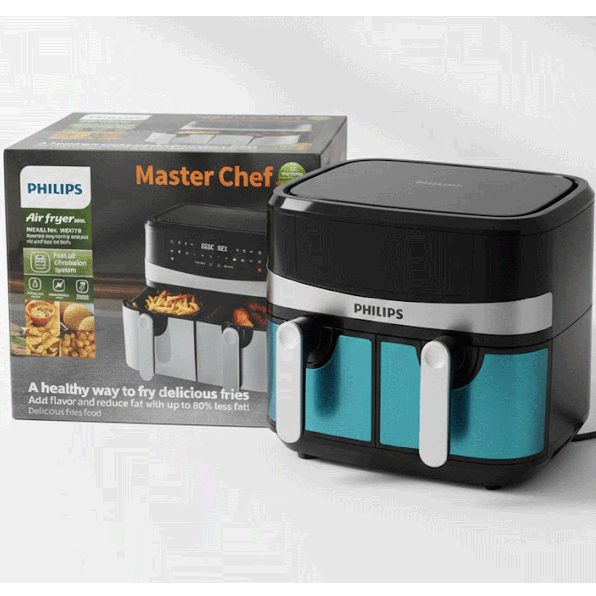 Philips Digital Twin Air Fryer Model 707 XXXL Size - 8L Capacity (Pakistan Made)