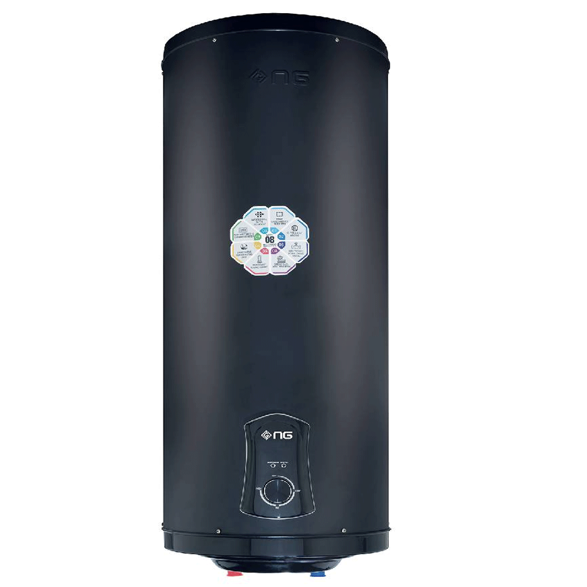 NasGas NEG-60 Geyser Electric Water Heater 15 Gallon Imported Itli Element Heavy Guage 12 x 14 galvanized Tank