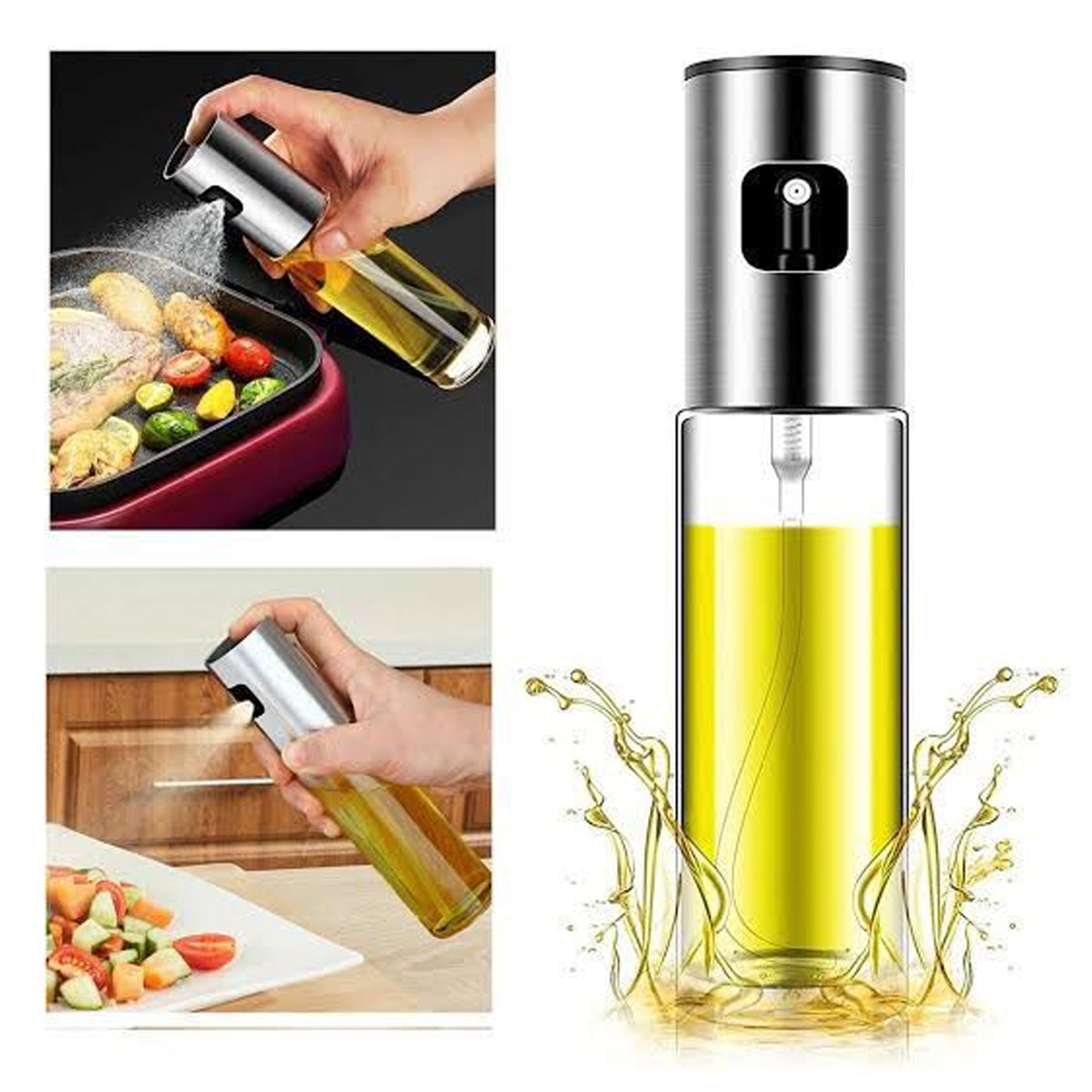 Oil Spray Kitchen Glass Material Bottle with Box Packing