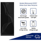 Kenwood KRF-22257 22257/220-L (GD) New Persona Plus Refrigerator