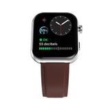 Ronin R-09 Ultra Smart Watch AMOLED +1 Free Black Silicon Strap with Every Watch (Silver)