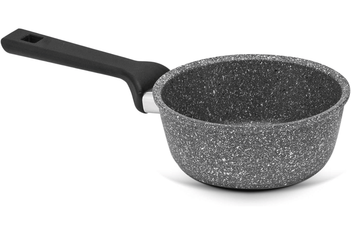 ILLA Planeta Casserole One Handle Non-Stick 16 cm Suitable for Induction 100% Recycled Aluminum, Made in Italy