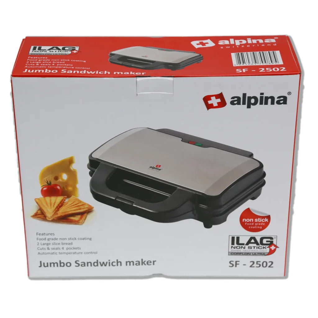 Alpina SF-2502 Jumbo Sandwich Maker BLACK COLOUR