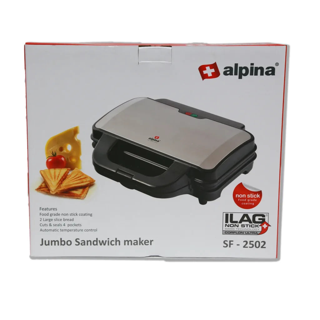 Alpina SF-2502 Jumbo Sandwich Maker BLACK COLOUR