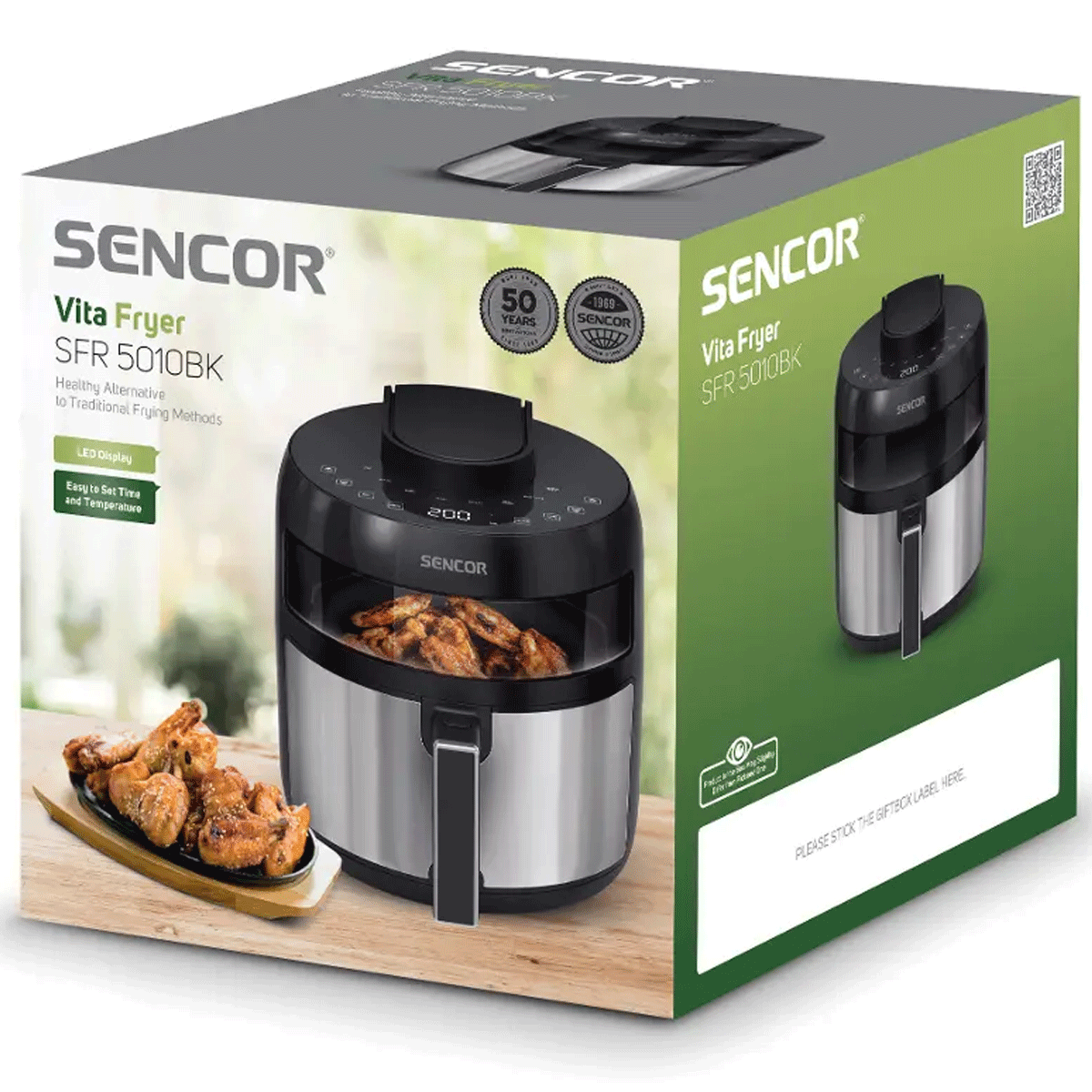 Sencor Vita Fryer SFR 5010BK - 5 Litre Basket Capacity