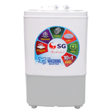 SG-1101 Single Tub Washing Machine - 11KG + Any Random Ladies Unstitched Suit + Any Random Gents Unstitched Suit