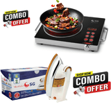 SG Professional Infrared Cooker 8019 + SG Deluxe Automatic Iron