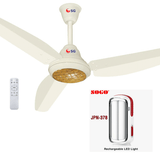 SG AC/DC Executive Ceiling Fan - 56" + Sogo Rechargeable Light JPN-378