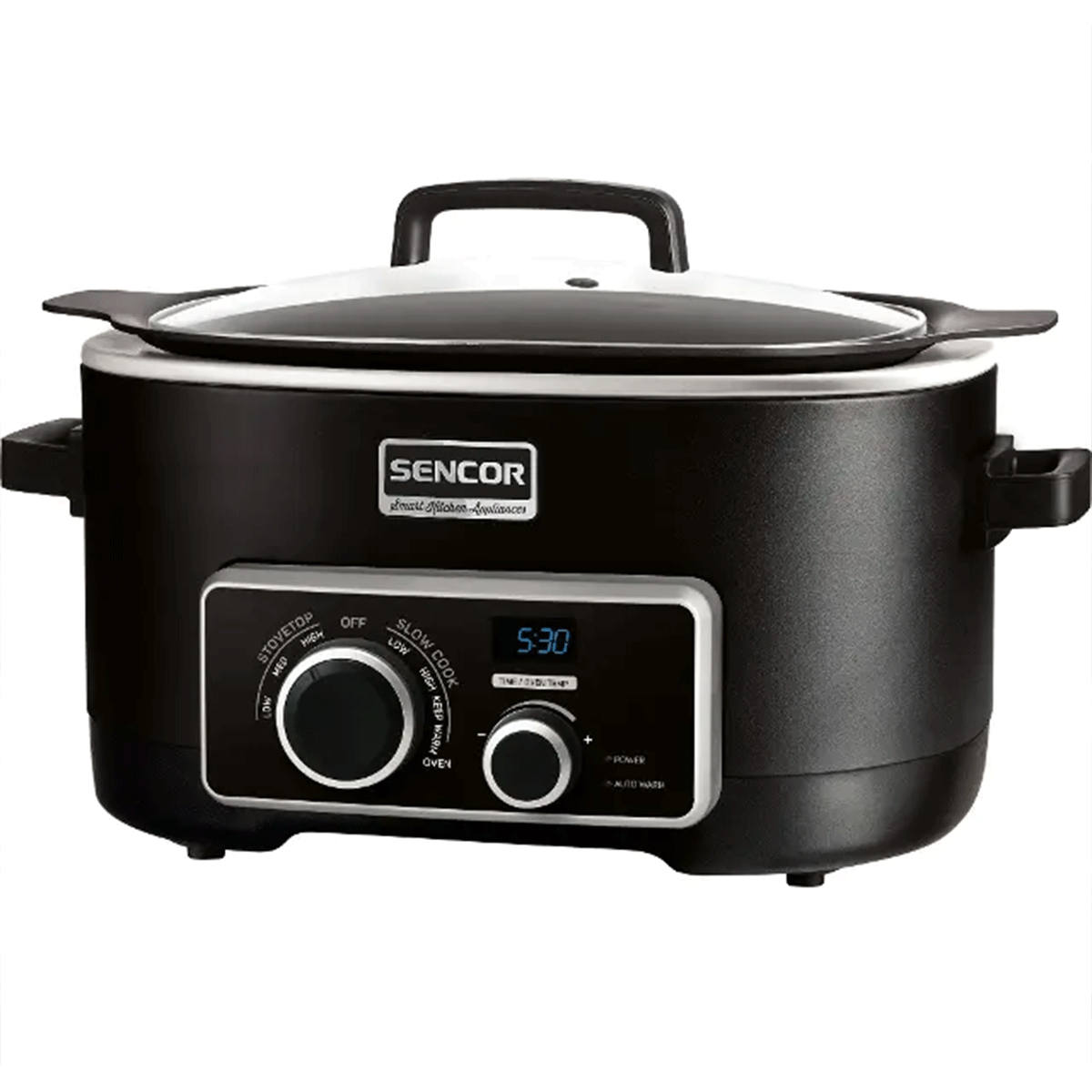 Sencor Slow Cooker Electric, 1200W, 5.5 Liters, SPR6100BK