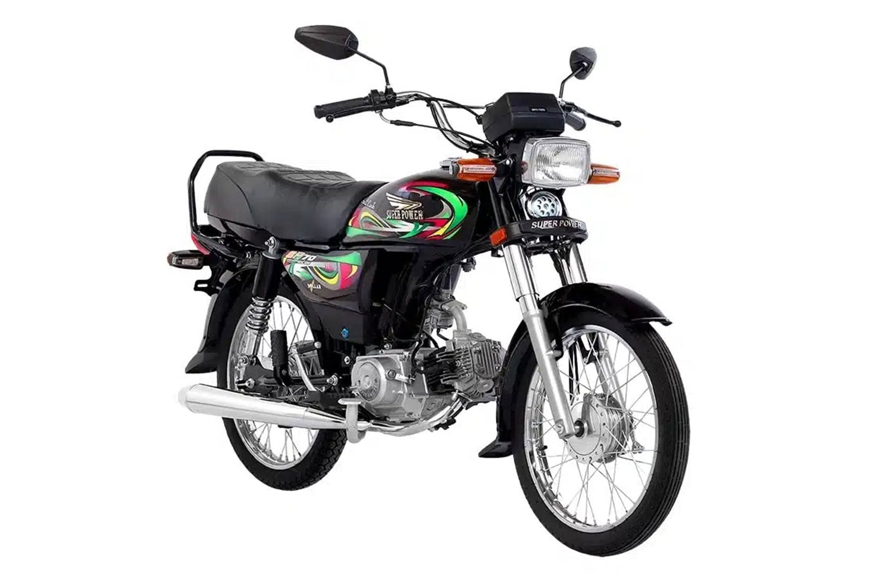 Super Power 70CC Motorcycle - SP-70 Premium Regular (Self Start) - Without Registration