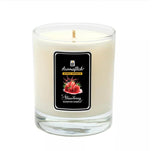 Strawberry Scented Candle in Glass Jar