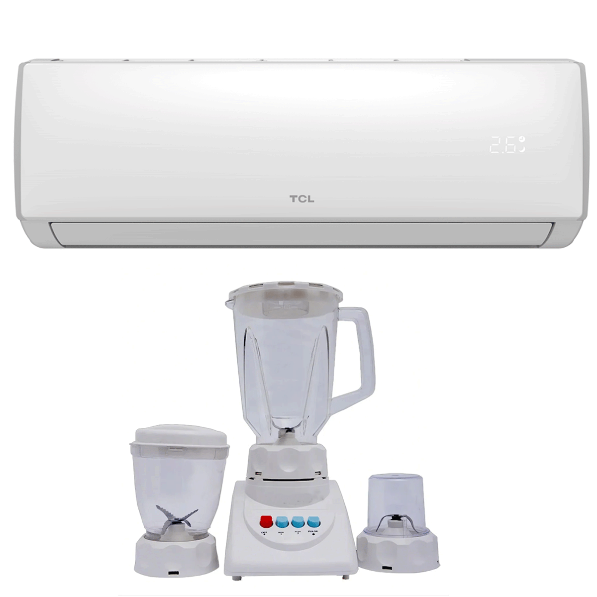TCL 18E-COOL A 1.5 ton Inverter Air Conditioner (2025) + Premium 3 in 1 Blender Grinder Mixer