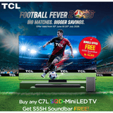 TCL C7L 75″ SQD Super Mini Q LED + Fee TCL S55H 2.1ch Pro Super Bass Soundbar