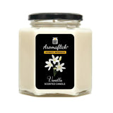 Vanilla Scented Candle in Hexagonal Jar