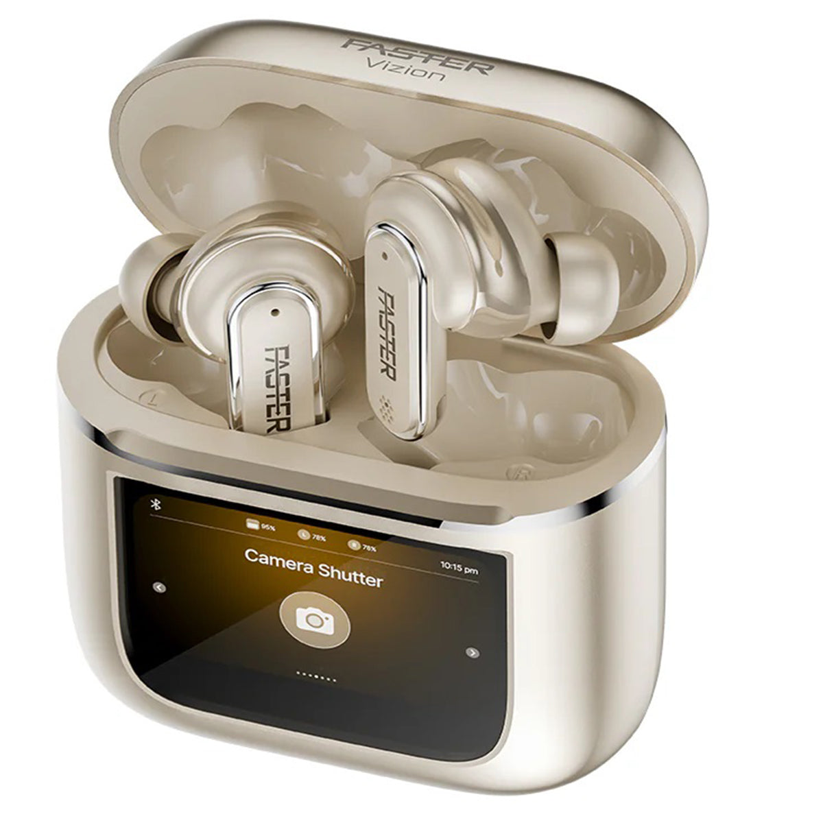 Faster Vizion Earbuds - Metallic Gold