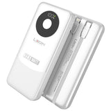 Login L-709 Voltra | 10000mAh 22.5W | Attached Cable PD & Lightning - White