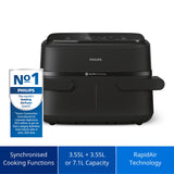 Philips 1000 Series Dual Basket Airfryer NA150/09 - 7.1 L