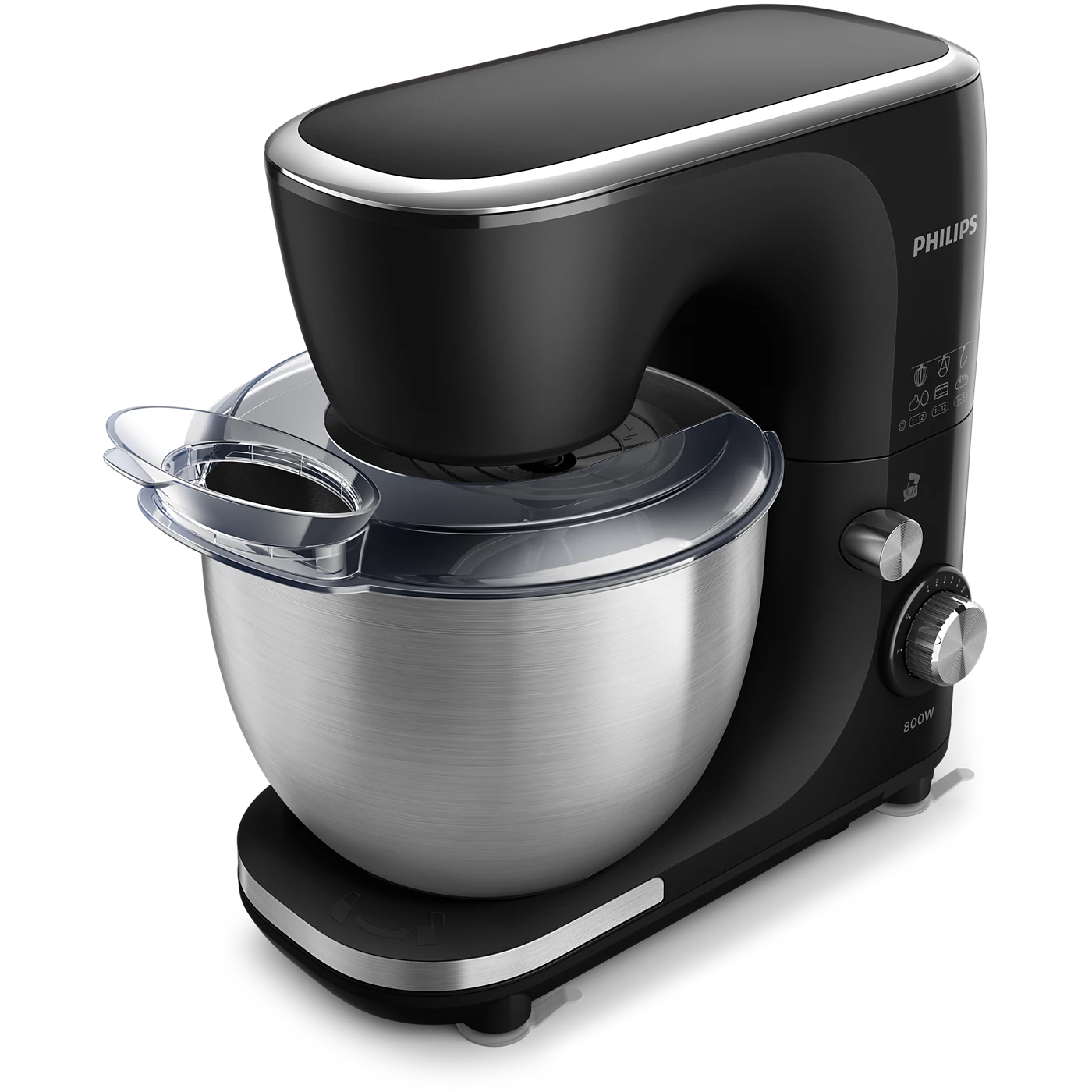 Philips HR7922 Kitchen Machines, 4 in 1 Food Processor 800w, 4 Accessories, 12 speeds, 5L SS Bowl