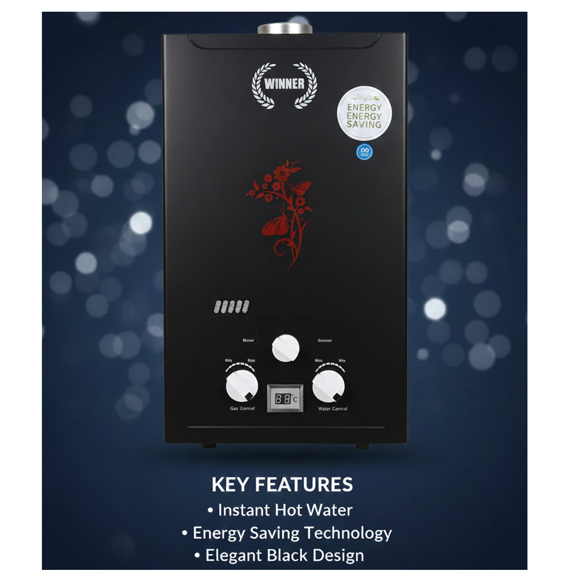 Winner 7L Instant Gas Geyser - Metal