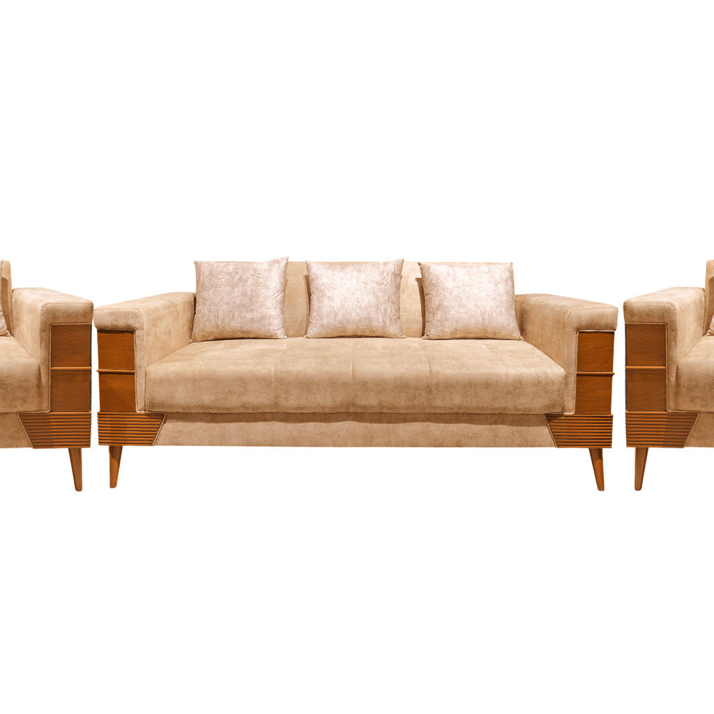 Wood Panel Sofa Set (Available on Easy Installments) – Surmawala Website
