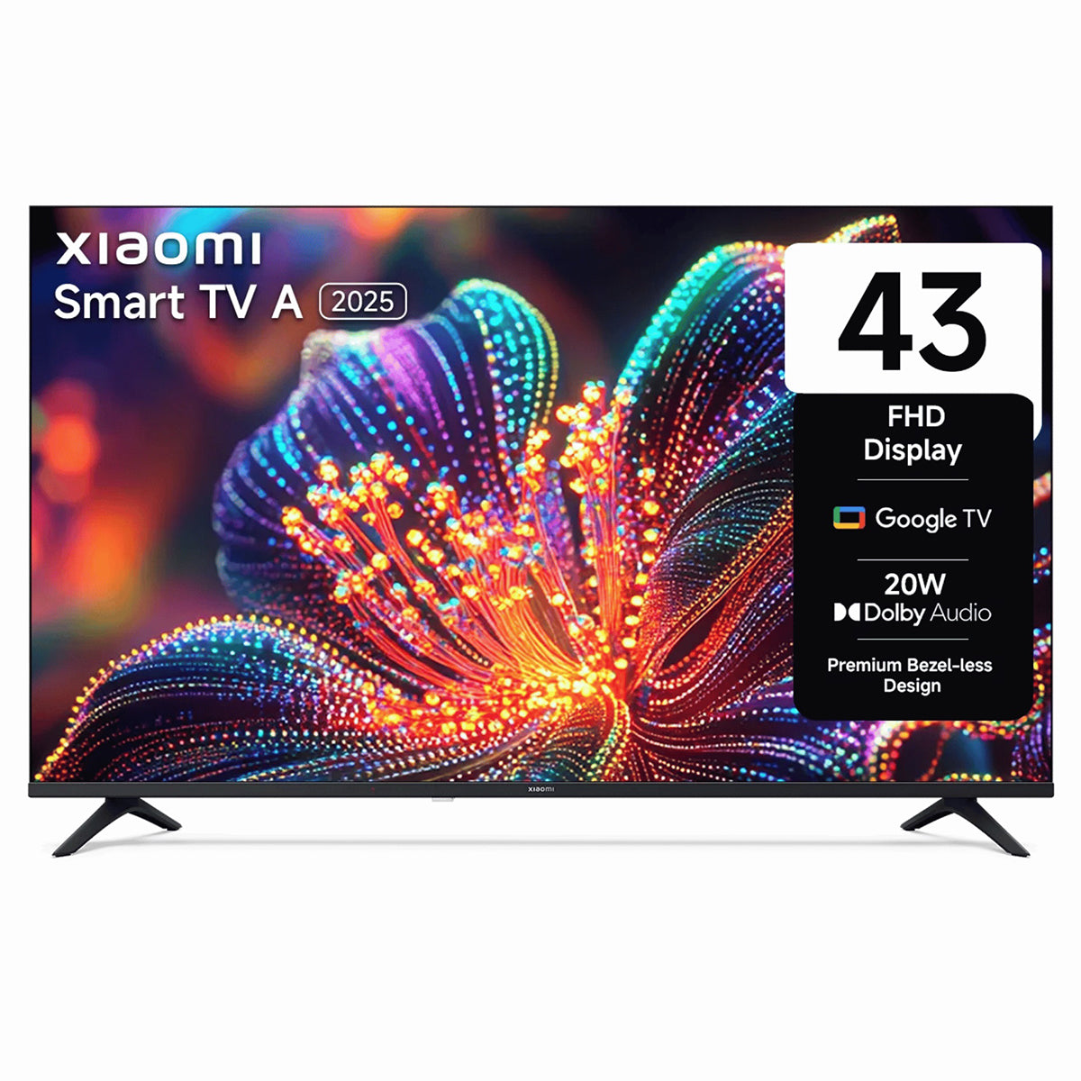 Xiaomi TV A-Series 43A Full HD Smart Google TV – 43 Inch Bezel-Less LED TV