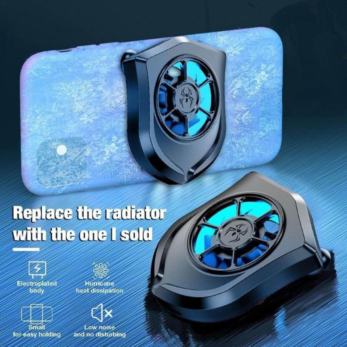 P11 Mobile Phone Cooler Cooling Fan Game Pad Holder Bracket Fan Radiator for Smartphones  and  Tablets