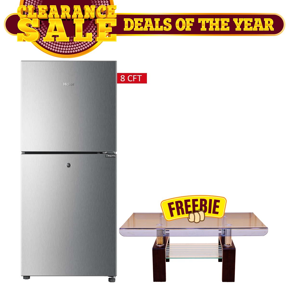 Haier HRF-216 EBS-EBD Refrigerator without Handle