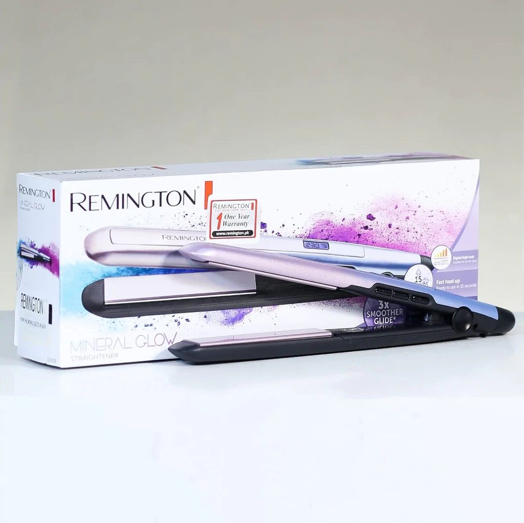 REMINGTON MINERAL GLOW CERAMIC HAIR STRAIGHTNER S5408