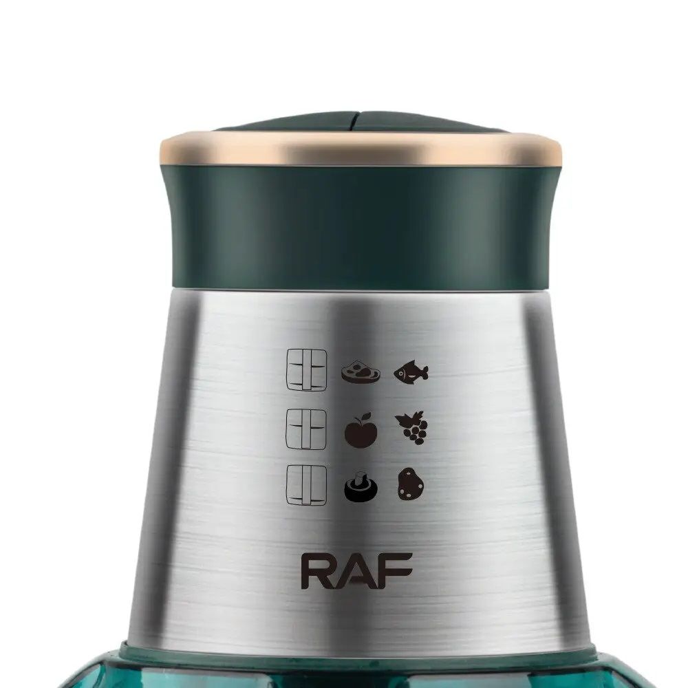 RAF Meat Grinder Electric, Food Processor 2L Stainless Steel Meat Blender Food Chopper for Meat, Vegetables, Fruits and Nuts