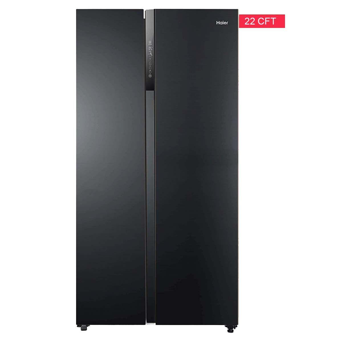 Haier Side by Side Inverter Refrigerator HRF-622IBG -Glass Door - 22 CFT