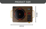 Electric Ceramic Stove Induction Cooker Intelligent Hot Pot Stove With Timer Ceramic Induction Cooktop -Golden-Silver