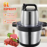 6L Food Processor With Stainless Steel 304 Bowl Commercial Meat Grinder