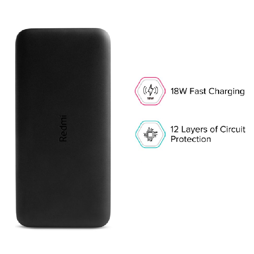 Xiaomi Mi Redmi Power Bank 20000mAh - 18W Fast Charge Dual USB Output