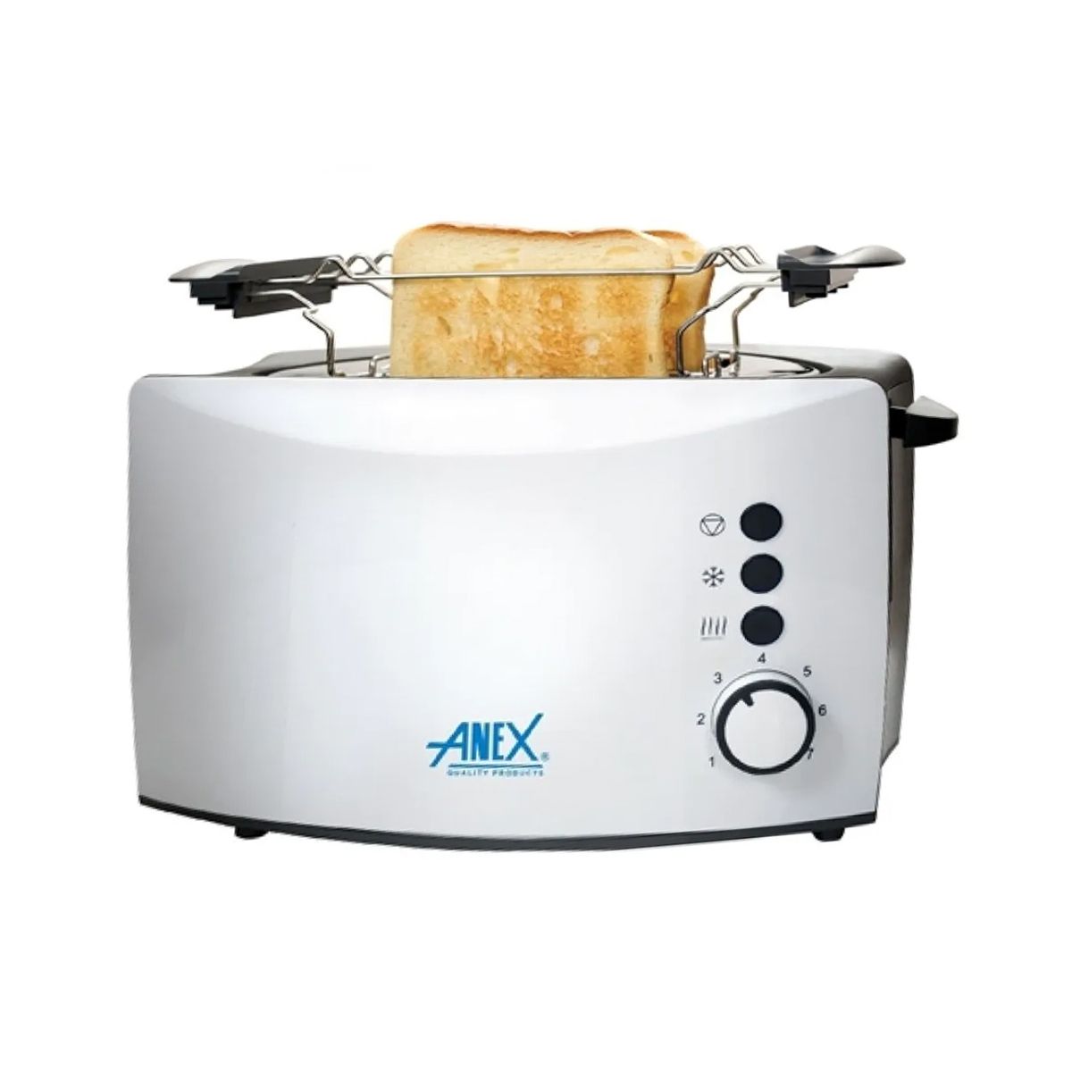 Anex 2 Slice Toaster White - AC-3003