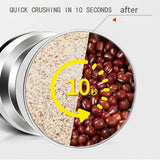 Electric Coffee Grinder Grinding Milling Bean Nut Spice Matte Blender 220V