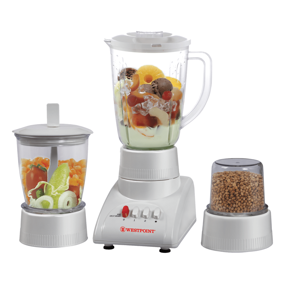 Westpoint WF-312 Blender Dry  and  Chopper Mill  3 in 1