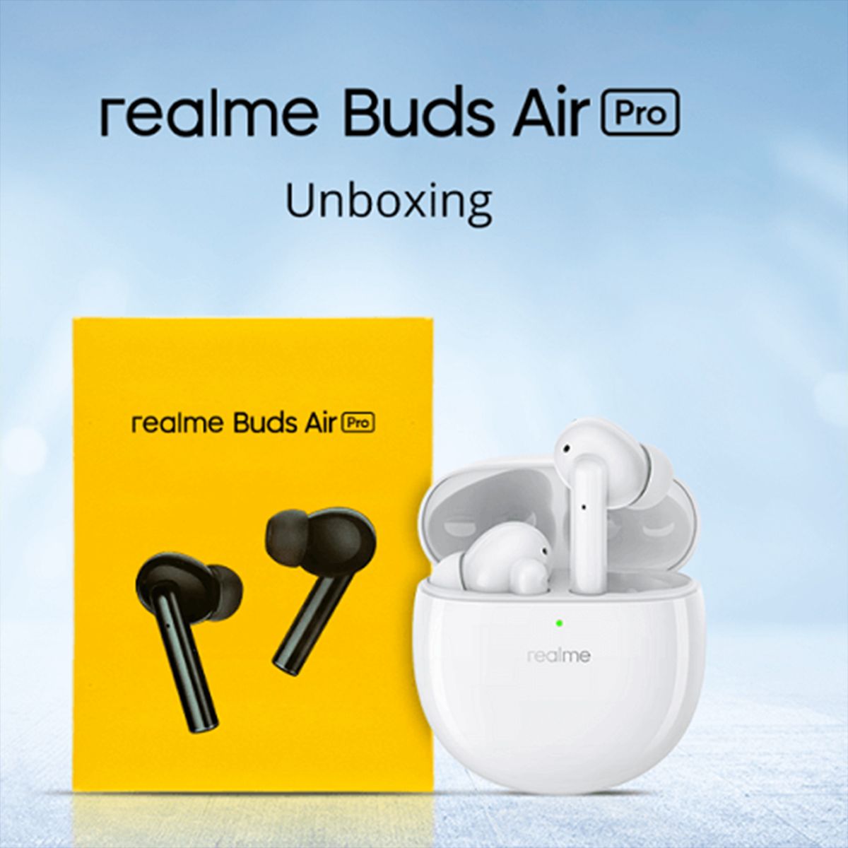 Realme Buds Air Pro Wireless | Earbuds With Charging Case 17-Hours Playback Time Smart Touch Controls -China Imported Original