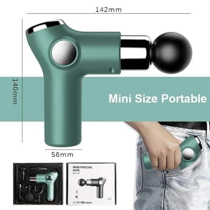 Original Mini Body Massager - 32 Speed 4 Heads Chargeable Fascial _Gun