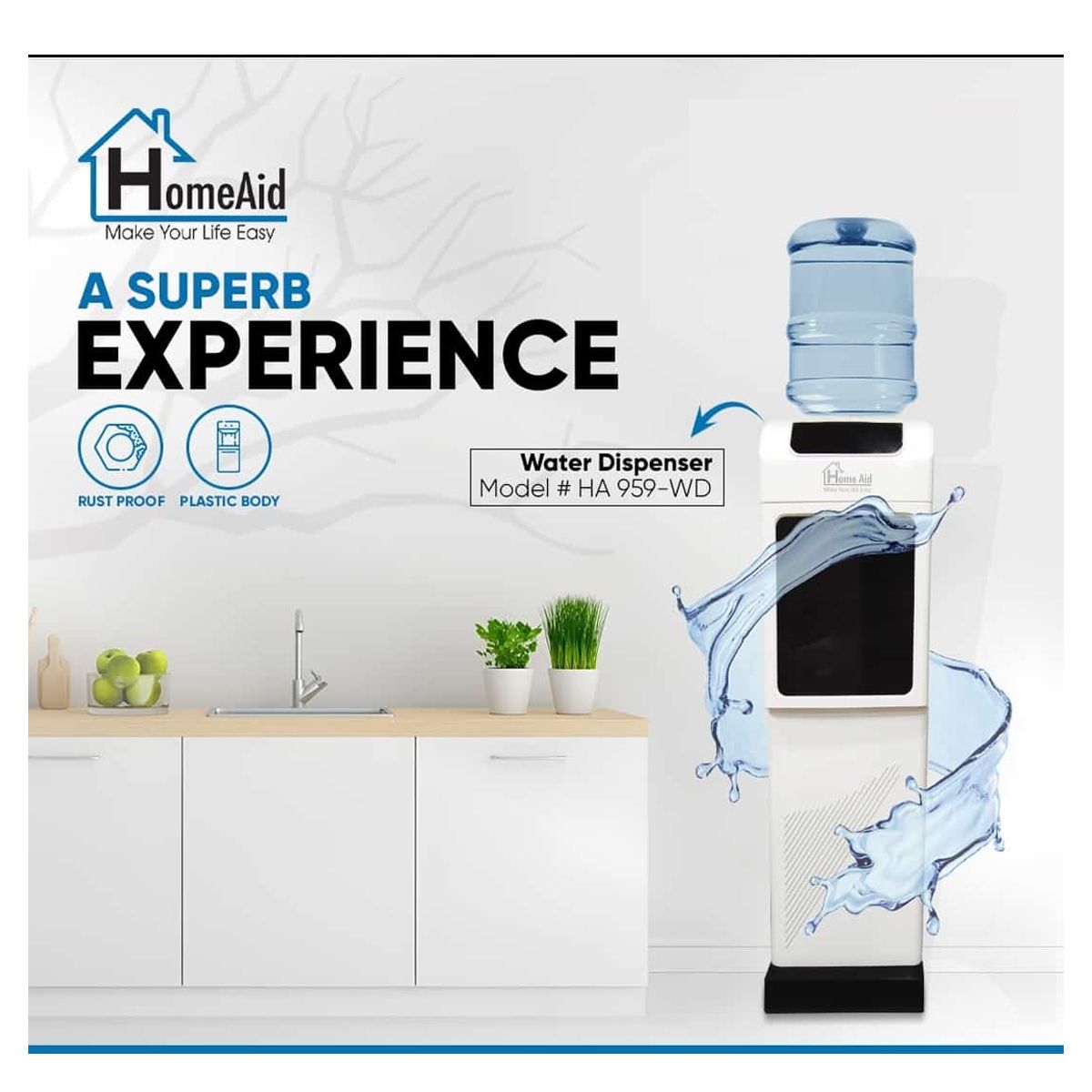 HomeAid Water Disperner HA-959  -Without Refrigerator