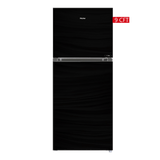 Haier Glass Door Refrigerator HRF-246 EPR-EPB-EPC Without Handle -Black  - 9 CFT